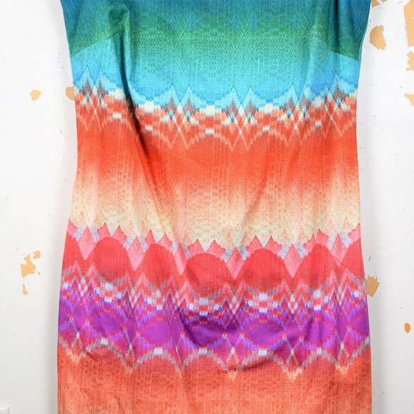 Etcetera Colorburst Sleeveless Dress Womens Size 2 - Picture 4 of 8